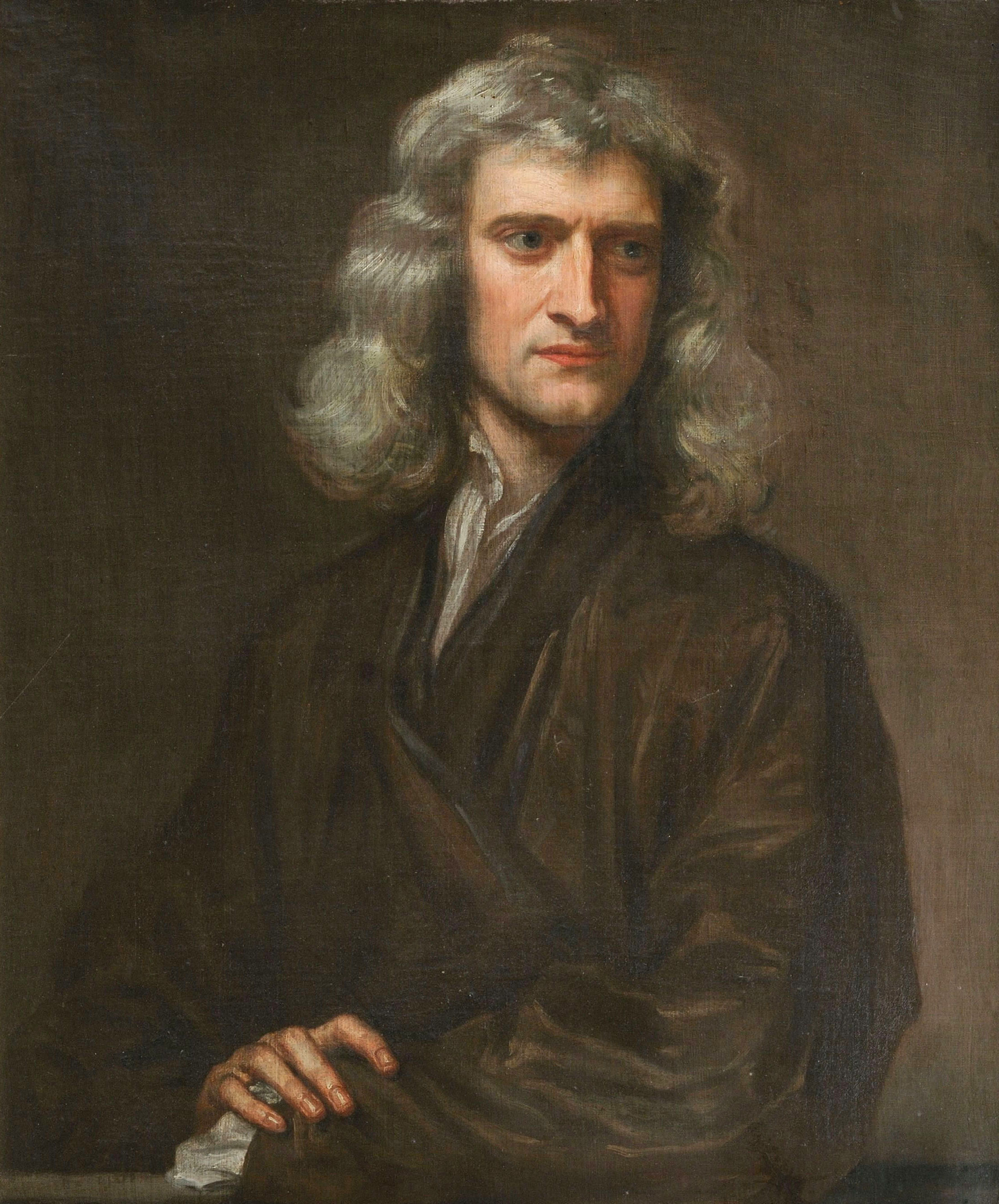 Portrait of Isaac Newton in 1689